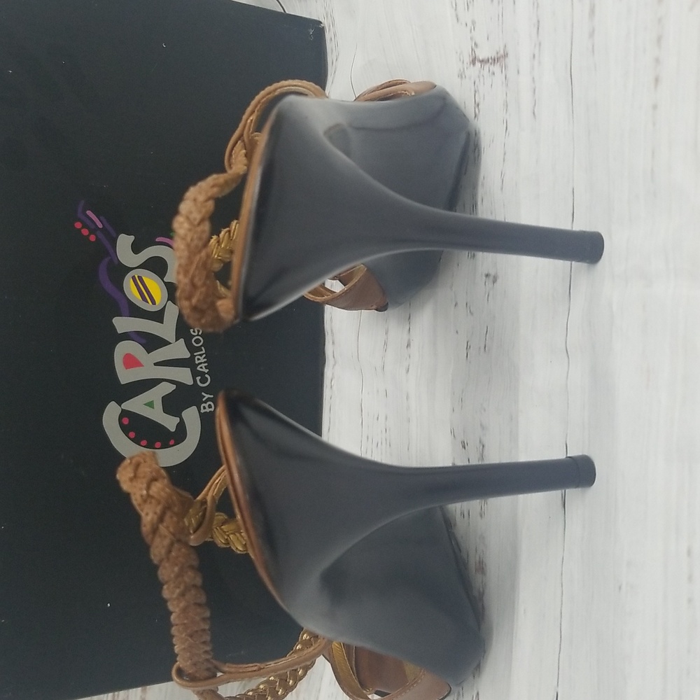 Carlos Santana Vertigo Brown Heels - Picture 7 of 8